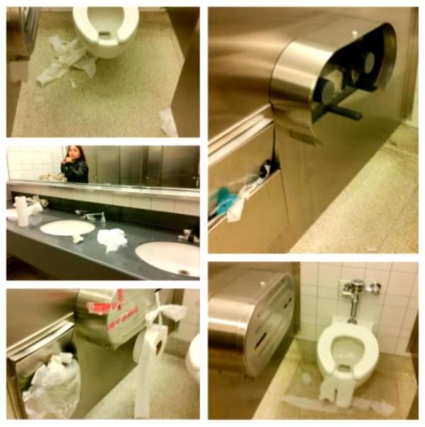 JFK bathrooms montage