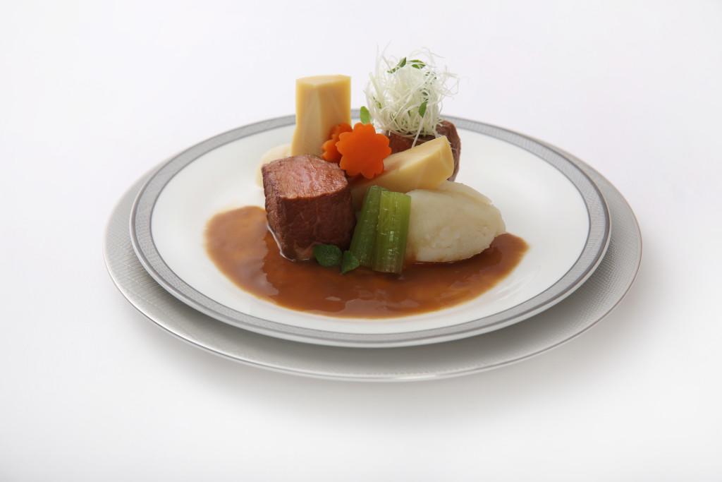 Sousvide Miso Simmered Beef Yamato-style with Nimono Vegetables and Potato - By ICP Chef Yoshiro Murata