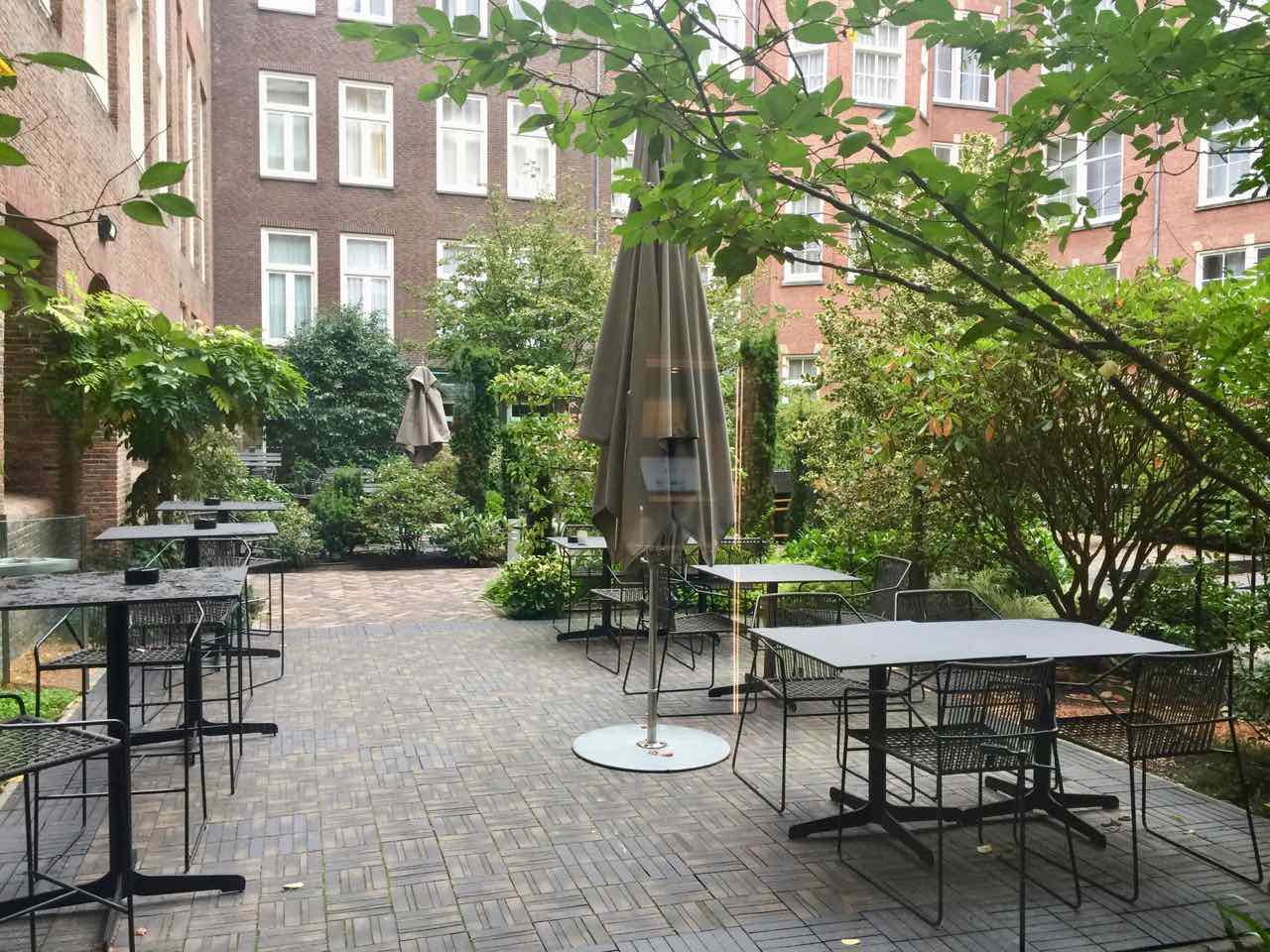 Sofitel Amsterdam | Outdoor Garden Area.