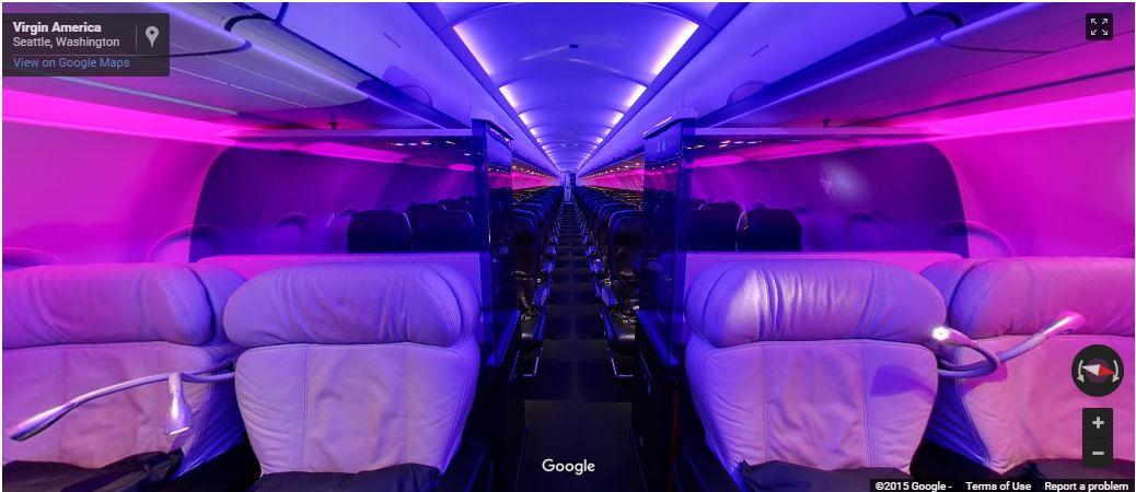 Tour Virgin America Cabins With New Google Maps Tool Flyertalk