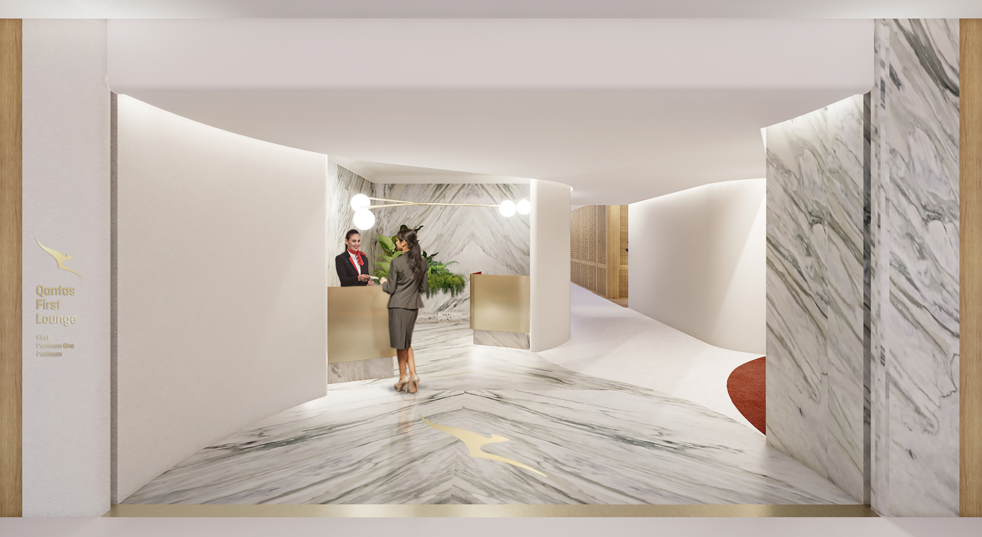 Details About Qantas 39 New First Class Lounge In