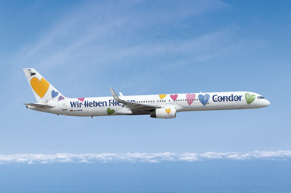 B757-300 Condor in 'We love to fly' livery