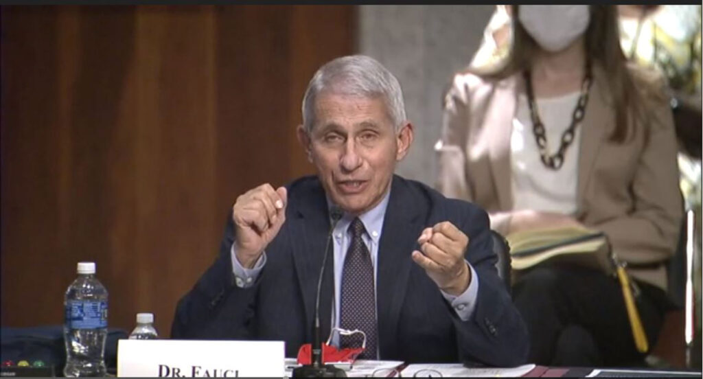 Dr. Anthony Fauci testifies before the Senate Committee on Health, Education, Labor and Pensions about COVID-19 on June 30, 2020. Photo courtesy: Senate Committee on Health, Education, Labor and Pensions